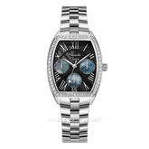 Alexandre Christie AC 2B86 BF Multifunction Silver Dial Black Stainless Steel